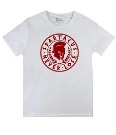 Прикольные футболки: Spartacus Never Lose White